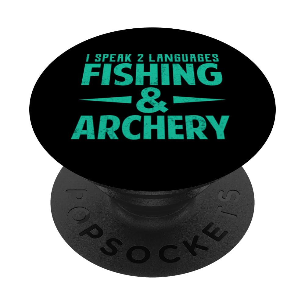 I Speak 2 Languages Fishing & Archery PopSockets Swappable PopGrip
