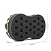HALLO Big Holes Double Sides Barber Hair Brush Twist Sponge Make Dreads Locking Twist Coil Afro Locs Hole 16mm/0.62in (2 Packs)