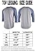 TOP LEGGING Men's Raglan 3/4 Sleeve Baseball T-Shirt-Cotton Slim Fit Jersey Junior Plus Size