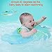 【Upgrade】Baby Swimming Float Ring - Baby Spring Floats Swim Trainer Newborn Baby Kid Toddler Age 3-10 Month (11 - 22lbs) Summer Outdoor Beach Water Bath Toy Swimming Pool Accessories