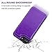 for iPhone 7 Plus/8 Plus Wallet Case with Card Holder,OT ONETOP Premium PU Leather Kickstand Card Slots Case,Double Magnetic Clasp and Durable Shockproof Cover 5.5 Inch(Purple)