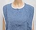 Personal Touch Adult Bibs for Men or Women - Washable Bibs for Elderly or Disabled Adults - Hook & Loop Closure Bibs for Adults - 100% Cotton Bibs - Set of 3, 18 x 30 Inches (Blue)