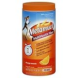 Metamucil Daily Fiber Supplement Orange Smooth 72 Tablespoons, 30.4 oz