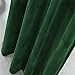 ComforHome Solid Soft Velvet Window Curtain Rod Pocket Drapes Dark Green 52