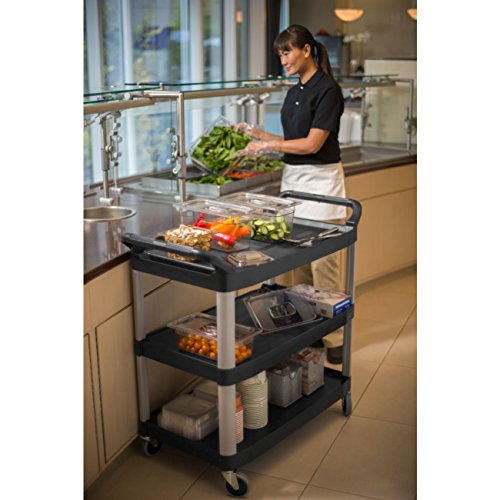 Rubbermaid Commercial Products Heavy Duty 3Shelf Rolling Service