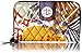 Vera Bradley Women's Cotton Turnlock Wallet, Painted Feathers, One Size