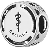 Bolenvi Jobs Career Professions Bead Charm Compatible with Pandora & Similar Bracelets, Necklaces & DIY Jewelry - Authentic 925 Sterling Silver Charm (Dentistry Dentist)