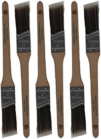 1" angle paint brushes Medium Stiff. Great for professional painters and homeowners. Wall paint brushes For decks,fences,trim,interior &amp; exterior. (6EA 1" ANGLE BRUSH)