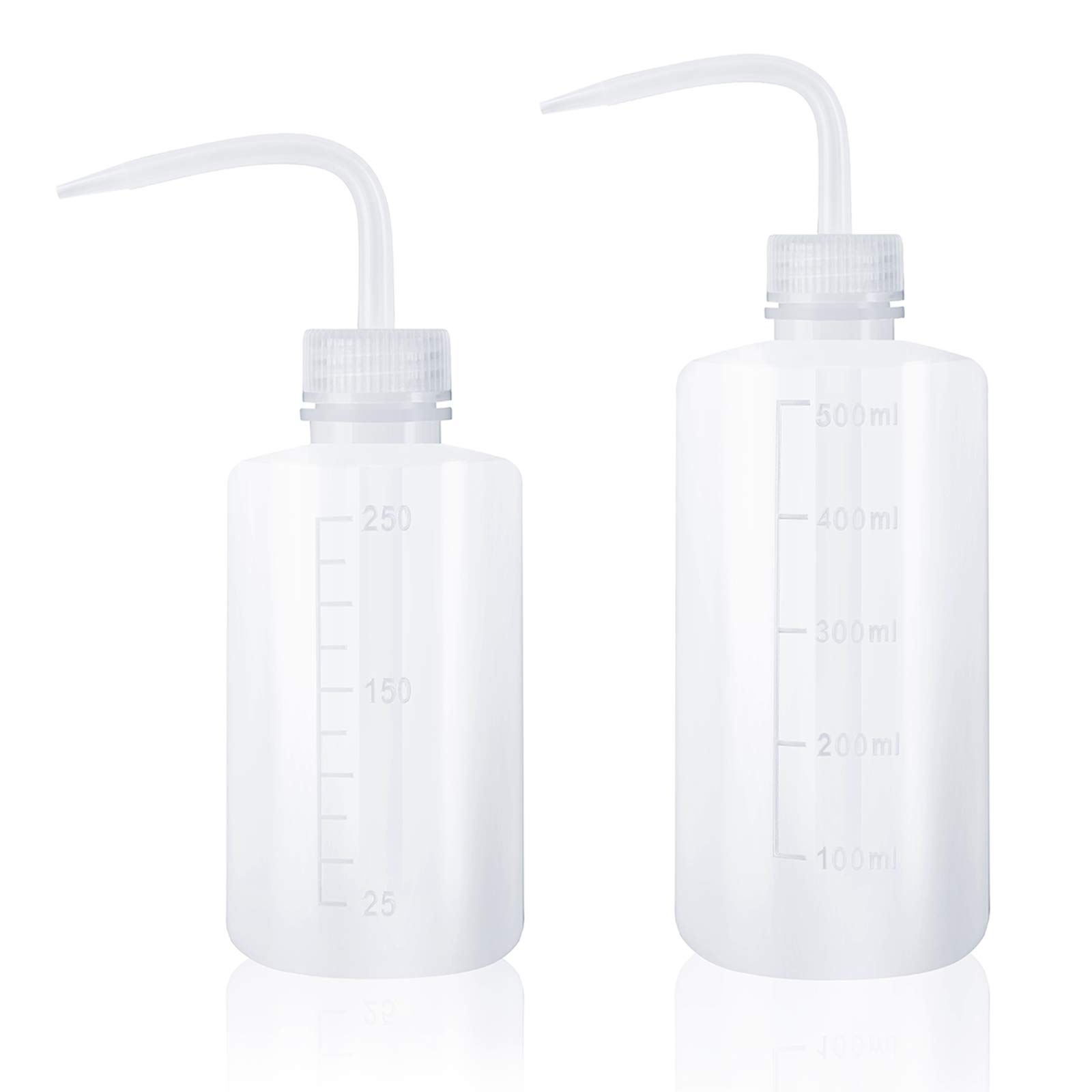 Oubest Squeeze Washing Bottle Succulent Watering Bottle 250ml + 500ml Water Squirt Irrigation Squeeze Sprinkling Can Plastic Wash Plant 2pc