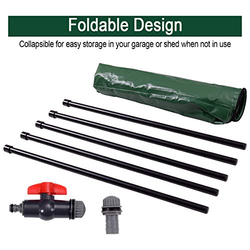 Goplus Portable Rain Barrel Water Collector Collapsible Tank w/Spigot