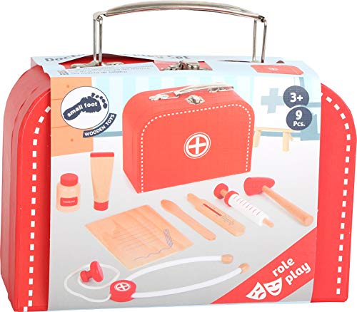 small foot Spielset "Arztkoffer" aus Holz, inkl. Spritze, Stethoskop, Thermometer uvm., ab 3 Jahren, 11183 – Bild 5