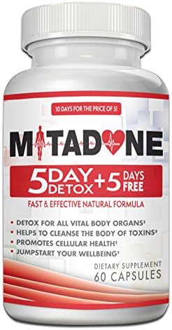 Mitadone 5+5 Day Detox Capsules, 50 Count