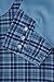 Baby Toddler Western Blue Plaid Cowboy Bodysuit Shirt (0-6 Months)