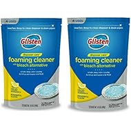 Glisten DP06N-PB Garbage Disposer Foaming Cleaner, Lemon Scent, 2-Pack (8 Uses), Blue, 9 Ounce