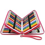 YOUSHARES 120 Slots Pencil Case - PU Leather Handy