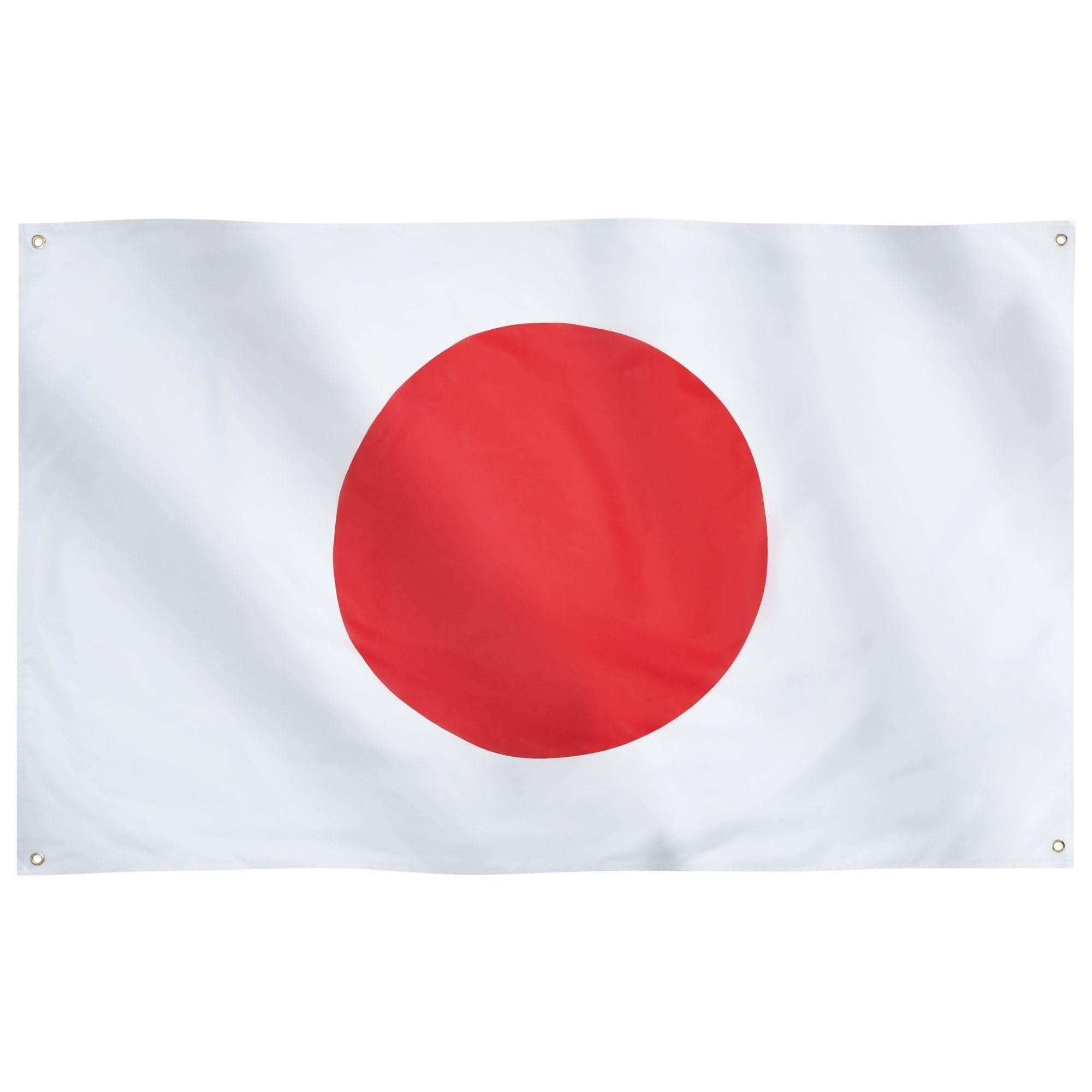 Runesol Japan Flag, 91x152cm, 3ft x 5ft, 4 Grommets, Eyelet In Every Corner, Japanese Flag, Nisshōki, Flag Of The Sun, Hinomaru, Premium Flags, Inside, Outside, Constitution Memorial Day, Workers Day — image 1