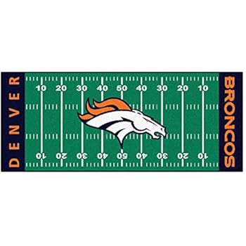 FANMATS NFL Denver Broncos Nylon Face Football Field Runner