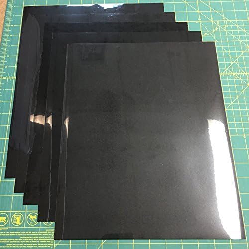 ThermoFlex Stretch Black 15" x 12" (5 Sheets) of Iron on Heat Transfer Vinyl, HTV