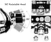 BenRan HEADLAMPS CREE 3 T6 5000 Lumen Adjustable Focus Zoom Lights Lamp,Headlight Bicycle LED Flashlight,4 Modes,USB Rechargeable Batteries,Adjustable (silvery Zoom Lights)