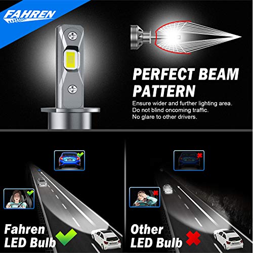 AUIMSOCO H7 LED Headlight Bulbs 6500K Super Bright 2-Pack High/Low Beam