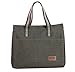 Canvas Lunch Bag Tote Insulated Cooler Travel Picnic Box Storage Bag Lunch Kit, Army Green