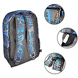 Obvie School Backpack Cool Luminous Schoolbag Unisex Backpack for Teens (Blue)