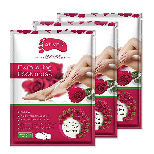 Foot Peel Mask 3 Pack， Exfoliator Peel Off Calluses Dead Skin Callus