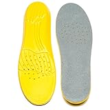 Unisex EVA Foam Shoes Insoles, Arch Supports Athletic Insoles Pads Inserts Pain Relief Cuttable Size For Men And Women (Men's (8-12 US))