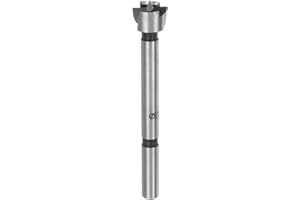 HARFINGTON Forstner Drill Bit 19/32"(15mm) Dia High-Speed Steel Forstner Punching Bit with Round Shank for Hard Wood Soft Woo
