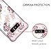 LONTECT Compatible Galaxy Note 8 Case Floral 3 in 1 Heavy Duty Hybrid Sturdy High Impact Shockproof Protective Cover Case for Samsung Galaxy Note 8, Pineapple/Rose Gold