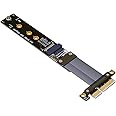 ADT-Link R44SF / R24SF M.2 NVMe SSD Extension Cable Solid State Drive Riser Card Support M2 to PCI Express 3.0 X4 PCIE Full Speed 35G/BPS(R24SF 10CM)
