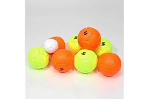Zeekio Travel Bocce Set - Weather Resistant - Indoor Outdoor- Comes with Nylon and Mesh Adjustable Drawstring Carry Bag! (Neo