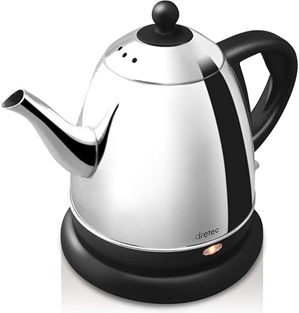 Amazon Dretec ドリテック 電気ケトル ステンレス コーヒー ドリップ ポット 細口 湯沸かし 0 8l ブラック Dretec ドリテック 電気ケトル 通販