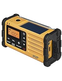 sangean mmr 88 am fm Weather + Alert Radio. Hand Crank USB Solar Linterna de emergencia, sirena, Cargador de Smartphone