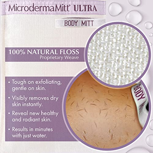 MicrodermaMitt ULTRA Best Deep Body Exfoliator Kese Glove Keratosis