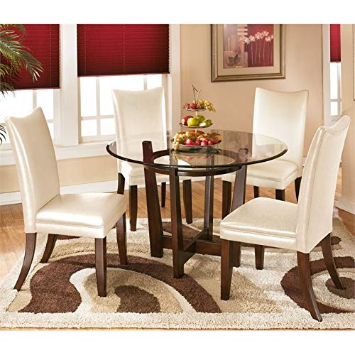 Ashley Furniture Charrell 5pc Glass Round Dining Set Kuwait Ubuy