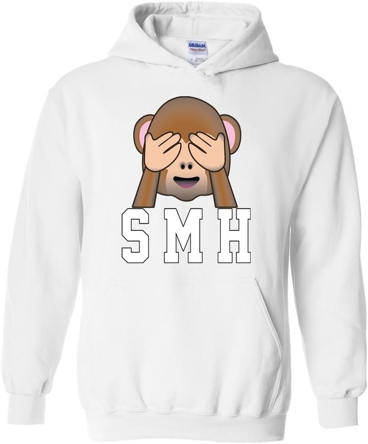 ARTIX Emoji Monkey smh Shaking My Head Unisex Hoodie Sweatshirt