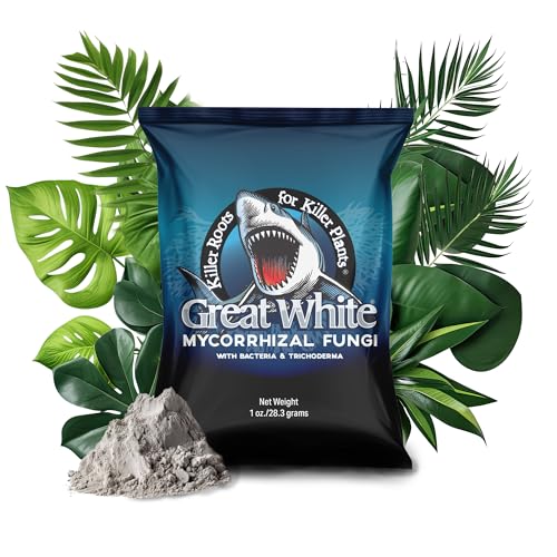 Great White Mycorrhizal Fungi 1 oz, Beneficial Bacteria for Plant Growth, Root…
