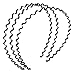 uxcell Women Wavy Design Black Metal Hair Hoop Headband Ornament 3 Pcs