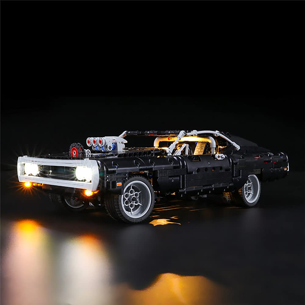 GEAMENT LED Light Kit Compatible with LEGO Dom’s Dodge Charger - for Technic Fast & Furious 42111 Race Car Model (Building Set Not Included) — image 1