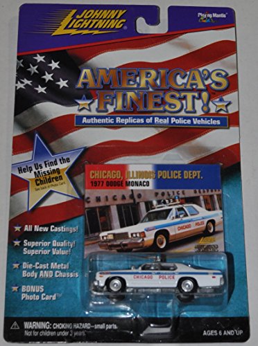 Chicago, Illinois Police Dept. 1977 Dodge Monaco - America s Finest - Johnny Lightning - Diecast Car
