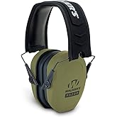 Walker's Razor Slim Passive Earmuffs Ultra Low Profile 27dB NRR Light Weight