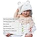 Liname Organic Bamboo Hooded Baby Towel Ultra Soft, Thick & Extra Absorbent - Extra Large Bath Towel for Infants & Toddlers - Keeps Your Baby Warm & Cosy (Mouse)