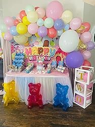 Suppromo 9ft Rainbow Tablecloth Unicorn Tulle Table