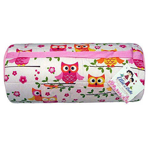 SoHo Nap Mat , Pink Dancing Owls (All Hand Embroidery) - Thumbnail 2