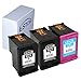 ESTON Remanufactured Ink Cartridge Replacement for HP 63XL 63 XL (F6U64AN / F6U63AN) for HP Envy 4520 Officejet 4655 Deskjet 3630 Printer (3 Pack-2Black,1Tri-Color)