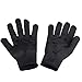 Lightingsky Black Cut Resistant Gloves Stainless Steel Wire Mesh Level 5 Protection (1 Pair, Black)