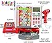 Kiddie Play Pretend Play Cash Register Toy for Kids with Multiple Category Cards for Different Stores and Play Money Dollar bills Coins and Credit Card