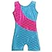 HOZIY Mermaid Gymnastics Leotards for Girls Size 6-7 Years Old Sparkly Blue Hot Pink