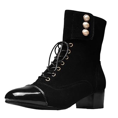 wide fit black suede ankle boots